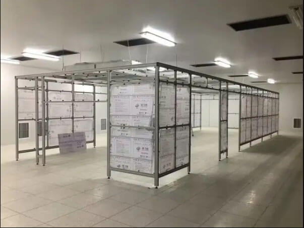 鋁型材潔凈棚風(fēng)量效果圖