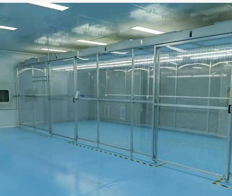 網格簾潔凈棚效果圖